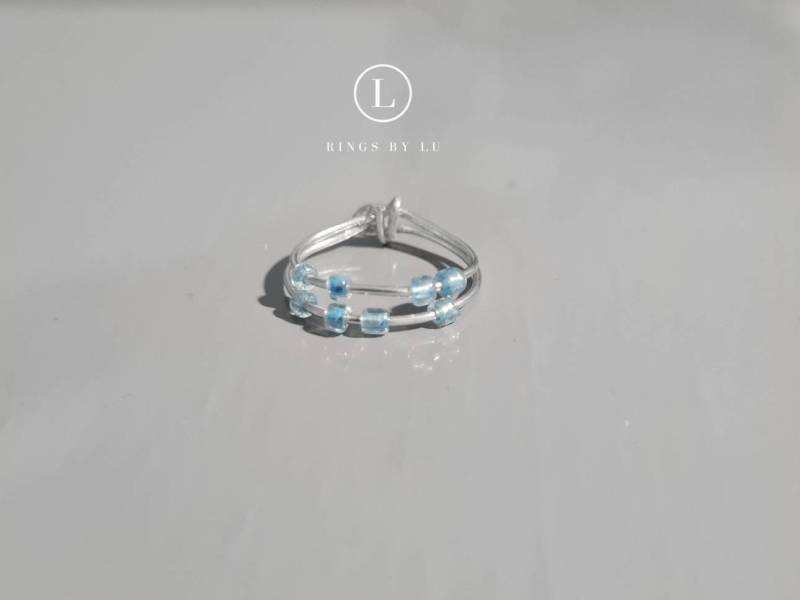 Ring Anxiety Perlen Verschiebbar Rostfrei Anti Tarnish Lightweight Angst Ring Fidget von RingsbyLuu