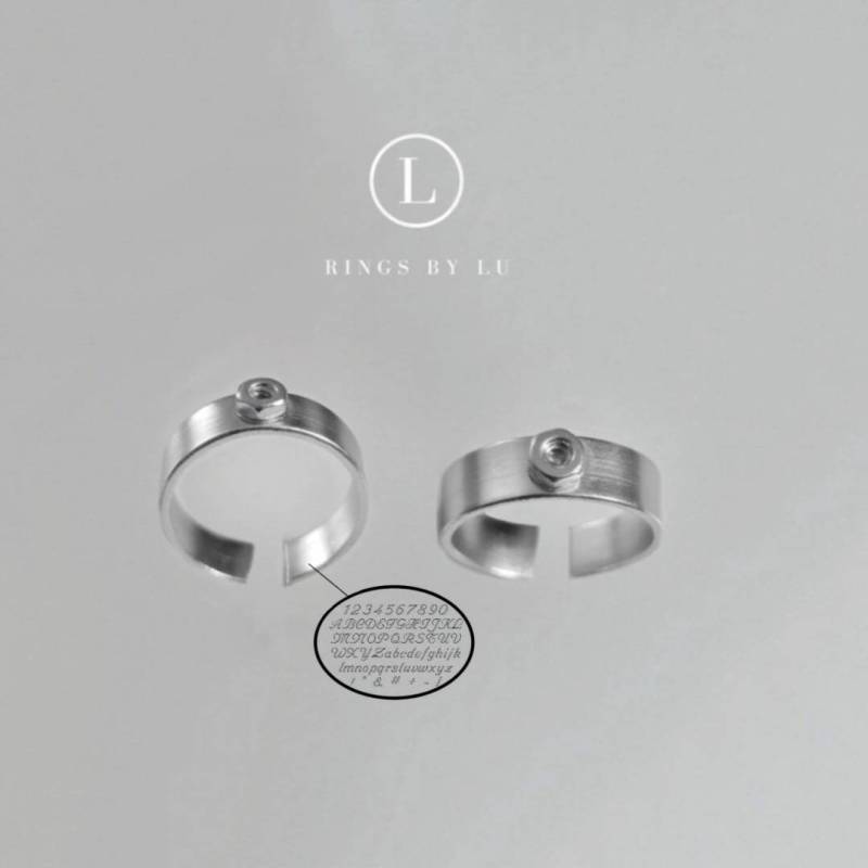 Ring Schrauberring Graviert Mutter Mechaniker Accessoire Engraved Custom Made Gravur Screw von RingsbyLuu