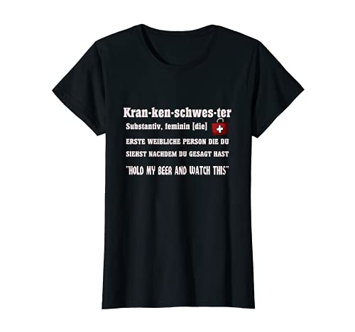 Damen Krankenpfleger Altenpfleger Nurse & Damen Krankenschwester T-Shirt von Rinnass I Pflege & Krankenschwester Kleidung