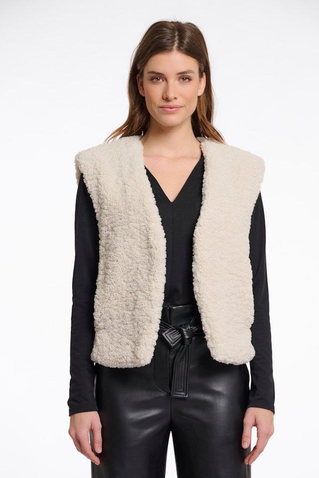 Rino & Pelle Anzugweste Cropped teddy waistcoat Rino & Pelle Anzugweste Cropped teddy waistcoat von Rino & Pelle