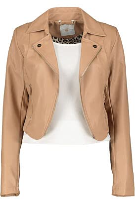 Rino&Pelle Kunstlederjacke Beyonce tan Gr.: 36 von Rino & Pelle