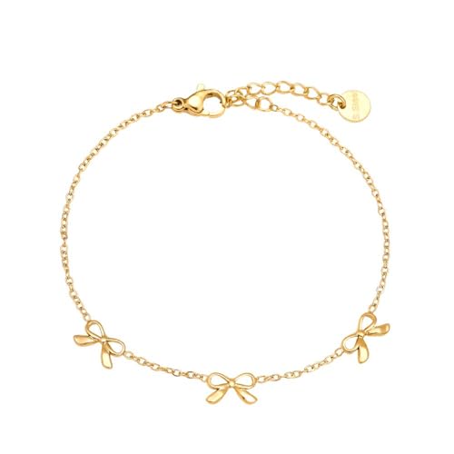 Rio Vermont Edelstahl Armband Damen – 17 cm Schleifen Armband, Filigrane Edelstahl Armkette Verstellbar, Schmuck Geschenkidee für Frauen & Mädchen, Nickelfrei Rio Vermont Edelstahl Armband Damen – 17 cm Schleifen Armband, Filigrane Edelstahl Armkette Verstellbar, Schmuck Geschenkidee für Frauen & Mädchen, Nickelfrei von Rio Vermont