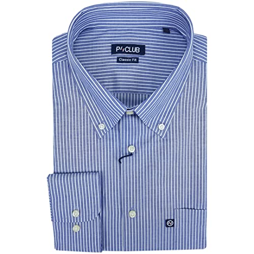 Rionero Herren Hemd 100 Baumwolle Langarm Klassische Elegante Tasche XXL XXXL M L XL von Rionero