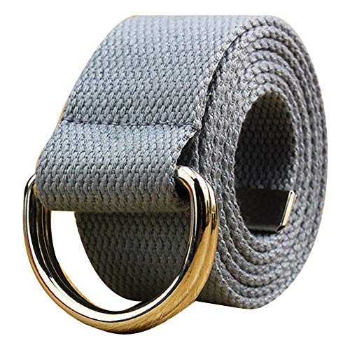 Riou Accessoires Taillengürtel Damen, Damen Gürtel Stoff Canvas Belt Stoffgürtel mit mit Ringschnalle für Frauen Abendkleid Partykleider Cocktailkleid Hüftgürtel 3.2cm Breit,108cm Lange (G, Free) von Riou Accessoires