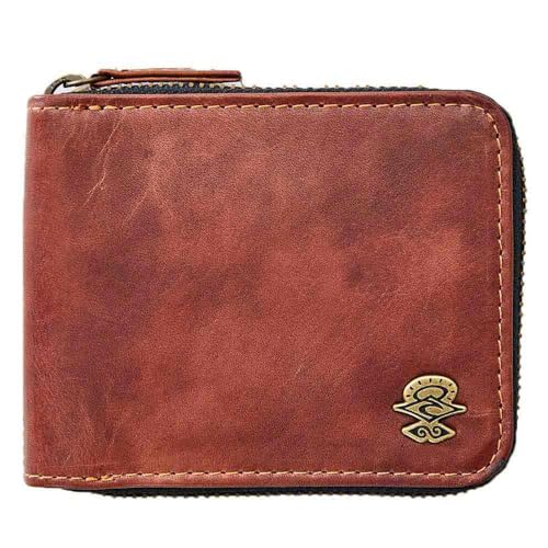 RIP CURL Geldbörse Ripcurl Searchers RFID Zip Slim Brown von Rip Curl