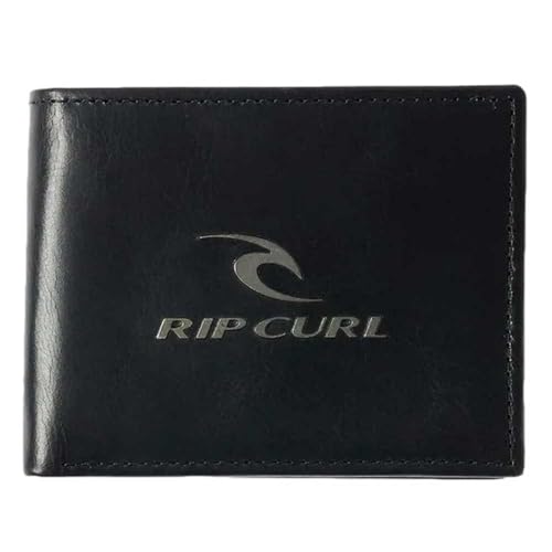 RIP CURL 2 Leder Herren Geldbörsen mit RFID ~ Corpowatu Schwarz, Schwarz , 9 x 11.5 x 1.5cms von Rip Curl