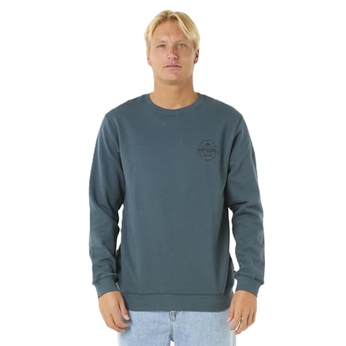 RIP CURL Herren Stapler Crew Sweatshirt, Pine Night, XL von Rip Curl