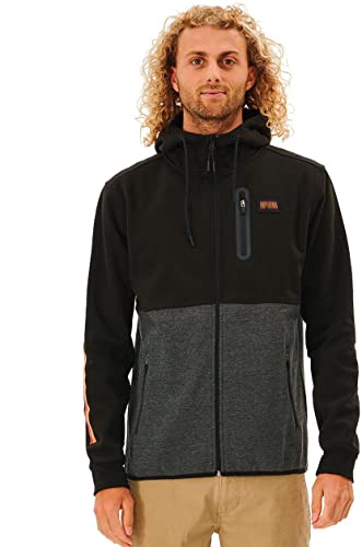 Rip Curl Anti Series Departed Jacke mit durchgehendem Reißverschluss Herren schwarz/grau von Rip Curl