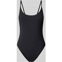 Rip Curl Badeanzug mit Rippenstruktur in Black, Größe M von Rip Curl