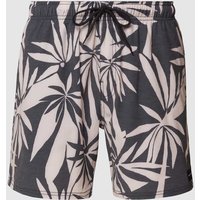 Rip Curl Badehose mit floralem Allover-Muster in Graphit, Größe L von Rip Curl