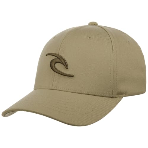 Rip Curl Tepan Flexfit Cap Basecap Baseballcap Fullcap Curved Brim (One Size - beige) von Rip Curl