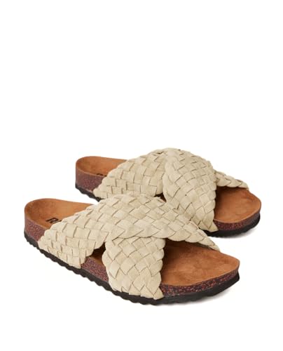 Rip Curl Damen Cayen Bloom Braided Slip on Slides Sandale, Khaki, 39.5 EU von Rip Curl