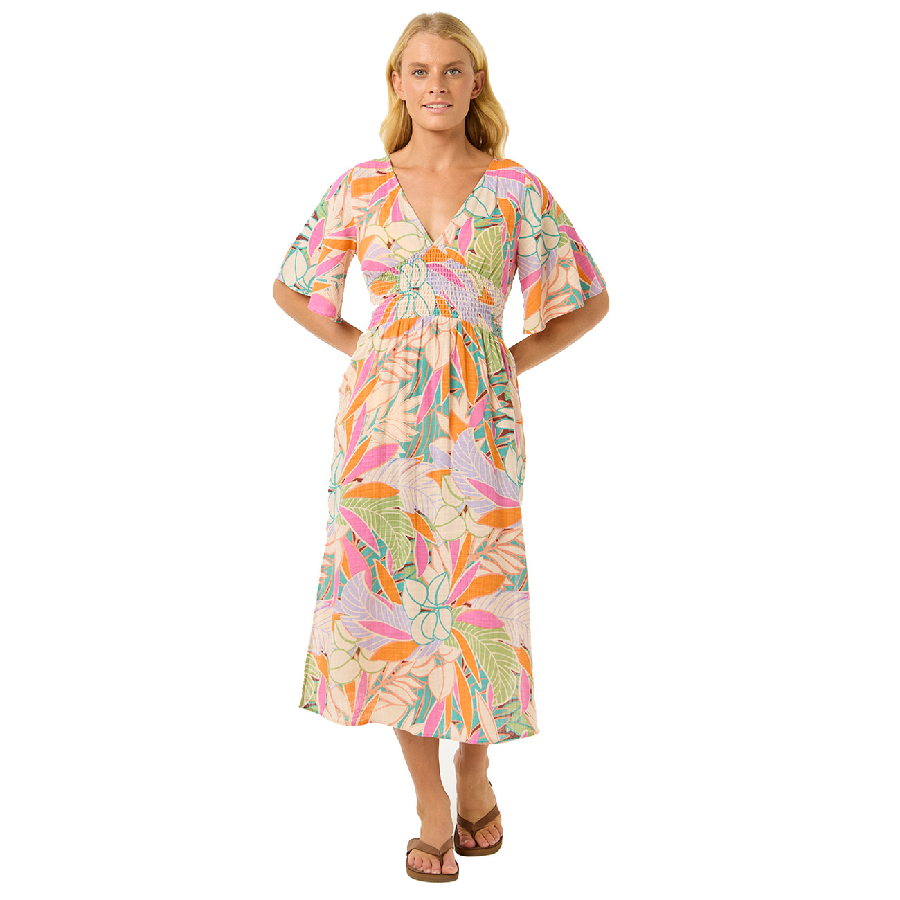 Rip Curl Damen Maxikleid CALA VADELLA MIDI DRESS Rip Curl Damen Maxikleid CALA VADELLA MIDI DRESS von Rip Curl
