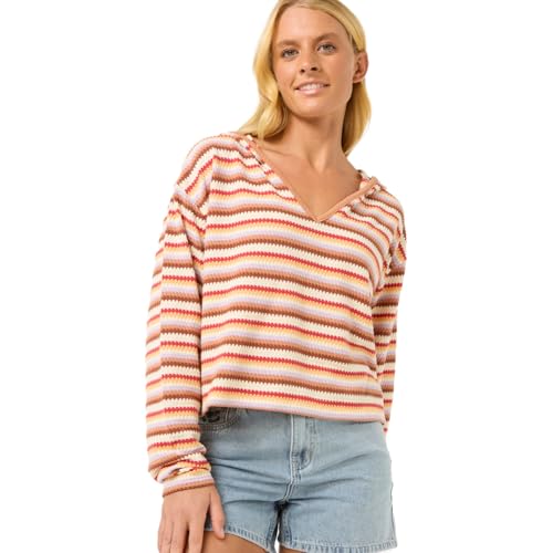 Rip Curl Damen Strickpullover Bobbi Knit Hood, Größe:L, Farben:Multi von Rip Curl