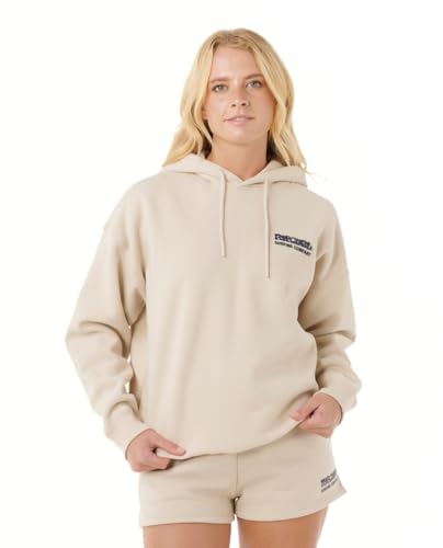 Rip Curl Damen Surf Puff Heritage Hooded Sweatshirt Kapuzenpullover, Natural 253, XS von Rip Curl