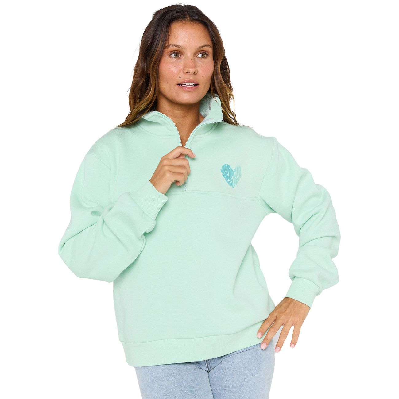 Rip Curl Damen Sweatshirt HALF ZIP FLEECE von Rip Curl