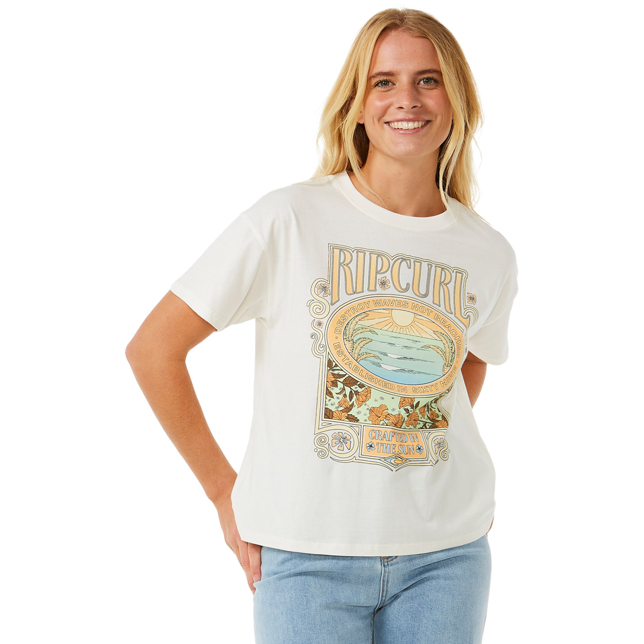 Rip Curl Damen T-Shirt LONG DAYS RELAXED von Rip Curl