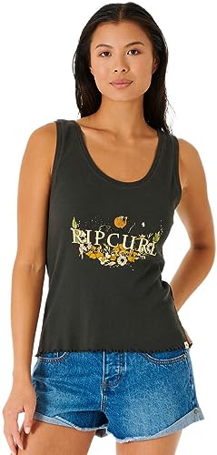 Rip Curl Damen Women's Oceans Together Ribbed Tank Tank Top Bunt L von Rip Curl