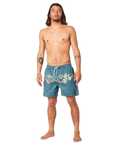 Rip Curl Gerahmte Volley-Brettshorts für Herren, 40,6 cm, Blau, M von Rip Curl