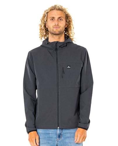 Rip Curl Herren Elite Anti-Serie Windjacke mit Kapuze, Wasserabweisend Jacke, Schwarz, L von Rip Curl