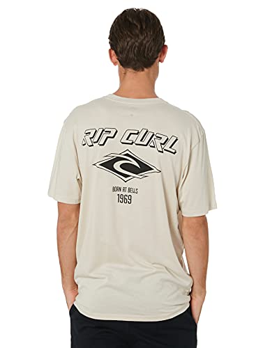 Rip Curl Herren Icons T-Shirt, Knochenfarben, XL von Rip Curl