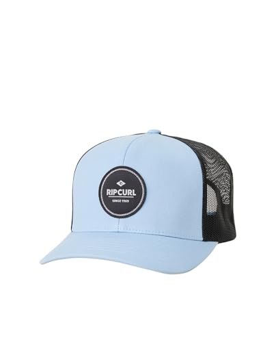 Rip Curl Herren Icons Trucker Mütze Mesh Back Cap Snapback Verstellbar Baseballkappe, Sprühblau Routine-Kurve, Einheitsgröße von Rip Curl