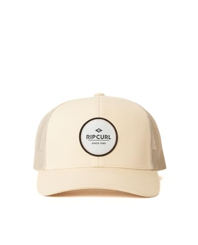 Rip Curl Herren Icons Trucker Mütze Mesh Back Cap Snapback Verstellbar Hut, Sand 251, Einheitsgröße von Rip Curl