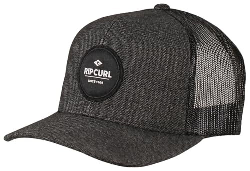 Rip Curl Herren Icons Trucker Hat, Mesh Back Cap Snapback for Men, Adjustable Hut, Schwarz 243, Einheitsgröße von Rip Curl