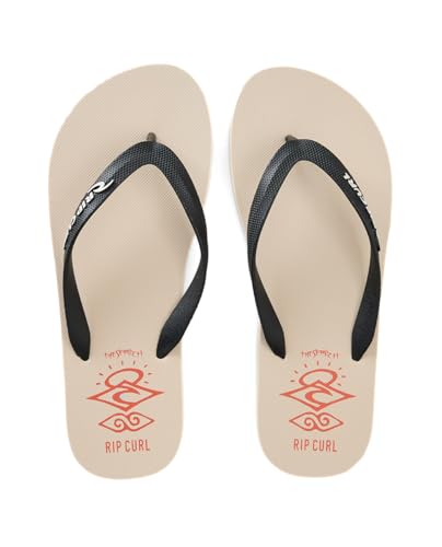 Rip Curl Herren Icons of Surf Bloom Flip-Flop Sandale, Knochen, 47 EU von Rip Curl