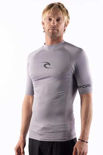 Rip Curl Herren Kurzarm-Rashguard - UPF 50+ Sonnenschutz, Enganliegendes Surfshirt von Rip Curl