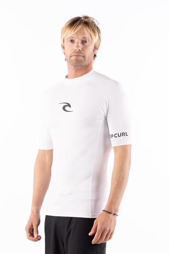 Rip Curl Herren Kurzarm-Rashguard - UPF 50+ Sonnenschutz, Enganliegendes Surfshirt von Rip Curl