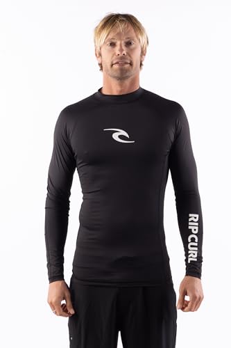 Rip Curl Herren Langarm-Rashguard - UPF 50+ Sonnenschutz, Enganliegendes Surfshirt von Rip Curl