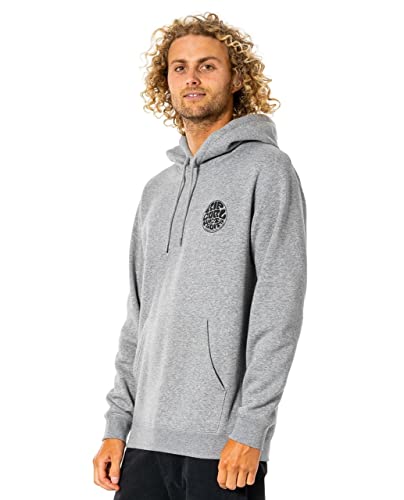 Rip Curl Herren Neoprenanzug Icon Surf Pullover Hoodie Kapuzenpullover, Grau Marle, Small von Rip Curl