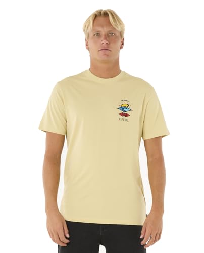 Rip Curl Herren Search Icon T-Shirt, Stroh 251, XL von Rip Curl