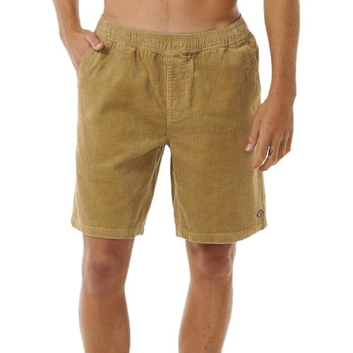 Rip Curl Herren Classic Surf Cord Volley Lässige Shorts, Dunkles Khaki, Mittel von Rip Curl