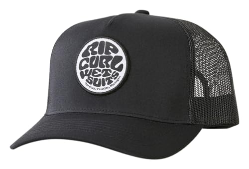 Rip Curl Herren Snapback Curve Brim Trucker Cap ~ Wetsuit Icon schwarz von Rip Curl