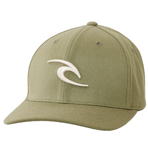 Rip Curl Herren Tepan Flexfit Baseball Hat Baseballkappe, Dusty Olive, Einheitsgröße von Rip Curl