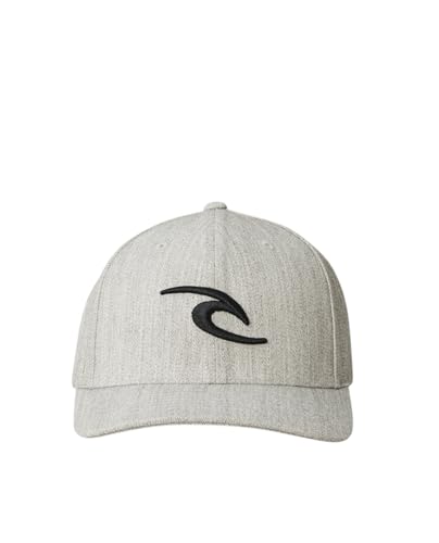 Rip Curl Herren Tepan Flexfit Baseball Hat Baseballkappe, Hellgrau meliert, Einheitsgröße von Rip Curl