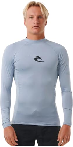 Rip Curl Herren Waves UPF 50 Performance Long Sleeve Rashguard Rash-Guard-Shirt, Glitzerndes Blau, S von Rip Curl