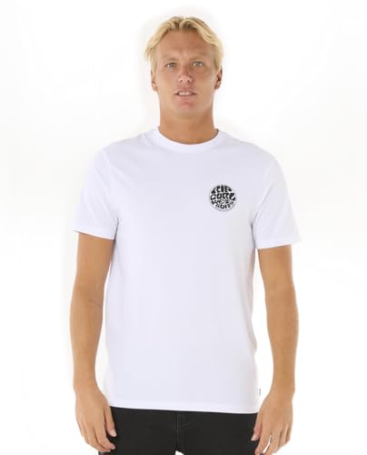 Rip Curl Herren Wettie Icon T-Shirt, Optical White 251, L von Rip Curl