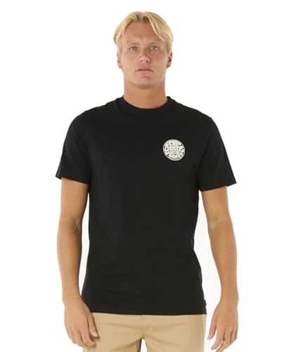 Rip Curl Herren Wettie Icon T-Shirt, Schwarz 251, L von Rip Curl