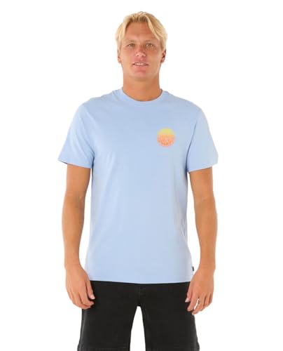 Rip Curl Herren Wettie Passage Icon T-Shirt, Eisblau 251, Klein von Rip Curl