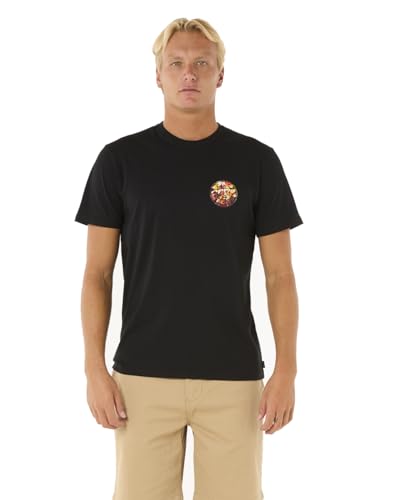 Rip Curl Herren Wettie Passage Icon T-Shirt, Schwarz 251, XL von Rip Curl