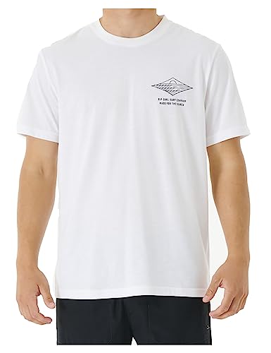 Rip Curl Herren X Tshirt, weiß/blau, M von Rip Curl