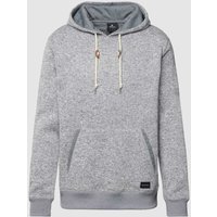 Rip Curl Hoodie in Melange-Optik Modell 'CRESCENT' in Mittelgrau Melange, Größe S von Rip Curl