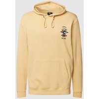 Rip Curl Hoodie mit Känguru-Tasche in Gelb, Größe XL von Rip Curl