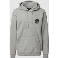 Rip Curl Hoodie mit Känguru-Tasche in Mittelgrau Melange, Größe L von Rip Curl