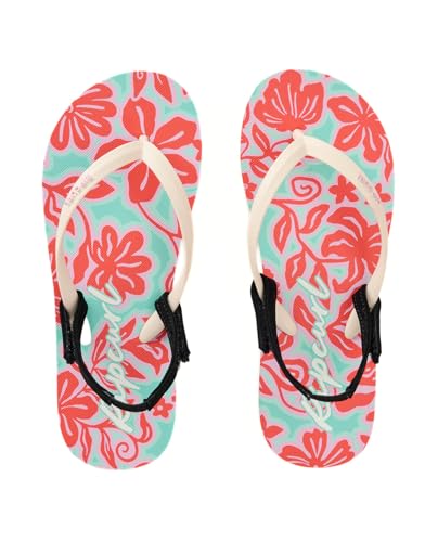 Rip Curl Mädchen Mixed Bloom Sling Back Flip Flop Sandalen, Blaugrün/Ein Hauch von Paradies (Trace of Paradise), 1.5 Big Kid von Rip Curl