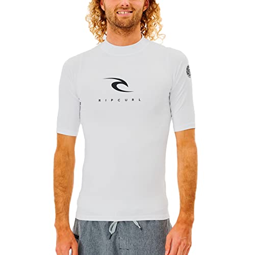 Rip Curl Mens SS Rash Vest ~ Corps Hellgrau von Rip Curl