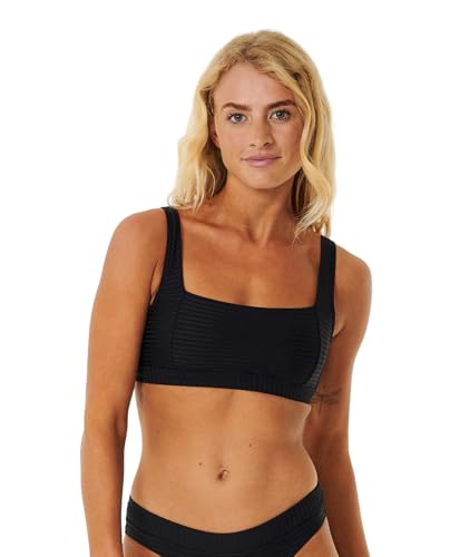Rip Curl Damen Premium Surf D-dd Cropped-Bikinioberteil Bikini, Schwarz, S von Rip Curl